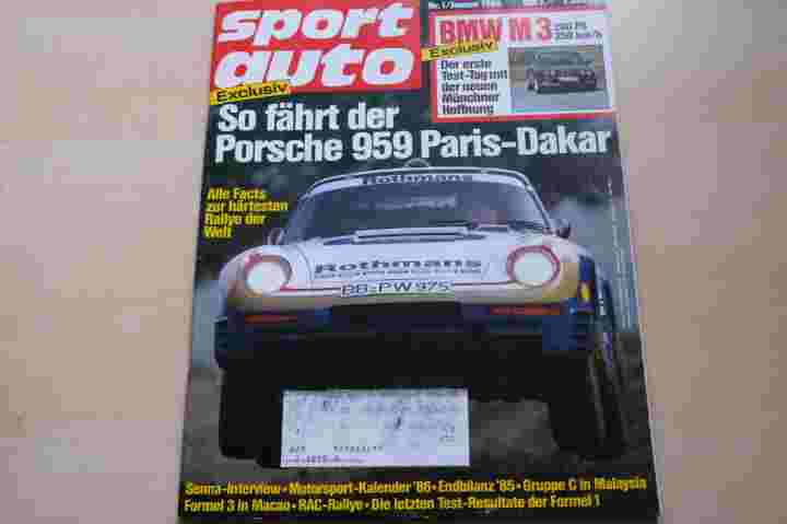 Sport Auto 01/1986